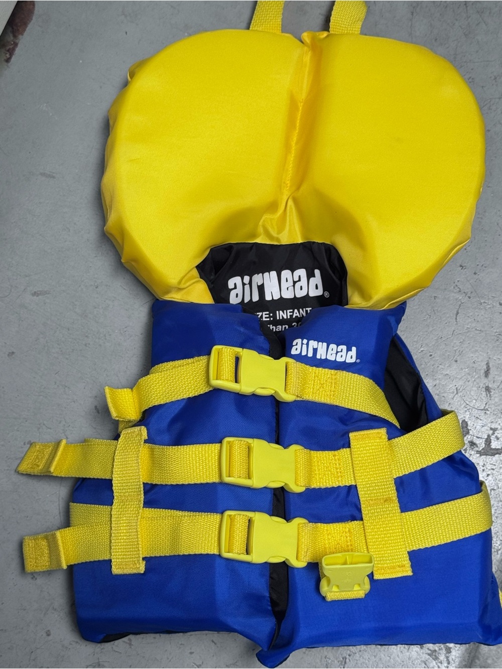 Infant Kids Life Jacket Vest - Yellow & Blue